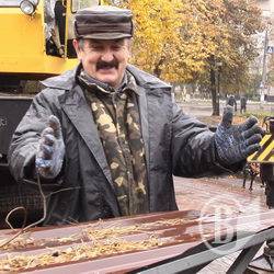 Фонтан мера прикрили «до кращих часів». ФОТО Фонтан мера прикрили «до кращих часів». ФОТО