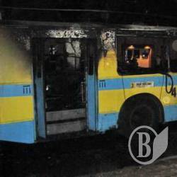 Згорів тролейбус у Чернігові Згорів тролейбус у Чернігові