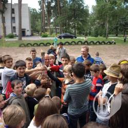 Естафета вогню у Ладинці Естафета вогню у Ладинці