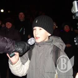 Школяр порвав чернігівський Євромайдан вироком Януковичу