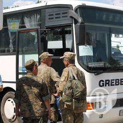 Скандальні збори резервістів завершилися. Фото Скандальні збори резервістів завершилися. Фото