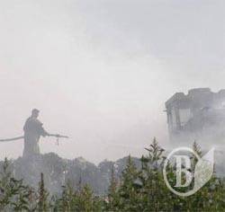 Горів гектар сміття Горів гектар сміття