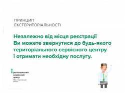 Територіальні сервісні центри МВС працюють за «Принципом екстериторіальності» Територіальні сервісні центри МВС працюють за «Принципом екстериторіальності»