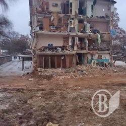 Розбирання завалу гуртожитку завершено. Фото Розбирання завалу гуртожитку завершено. Фото