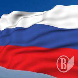 На площі Чернігова виставили гігантський триколор РФ