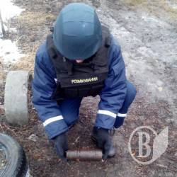 Підірвано знайдений у Ніжині снаряд Підірвано знайдений у Ніжині снаряд