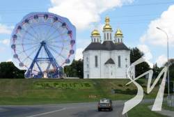 Чернігів з висоти майбутнього 30-метрового колеса огляду. ВІДЕО Чернігів з висоти майбутнього 30-метрового колеса огляду. ВІДЕО