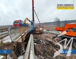 Ремонт мосту через річку Смяч на трасі Н-28 Чернігів-Городня-Сеньків Ремонт мосту через річку Смяч на трасі Н-28 Чернігів-Городня-Сеньків