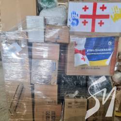 Укрпошта отримала 200 тонн гуманітарної допомоги від Грузії