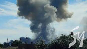 В окупованому Сімферополі палає військова частина В окупованому Сімферополі палає військова частина